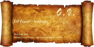 Offner Veron névjegykártya